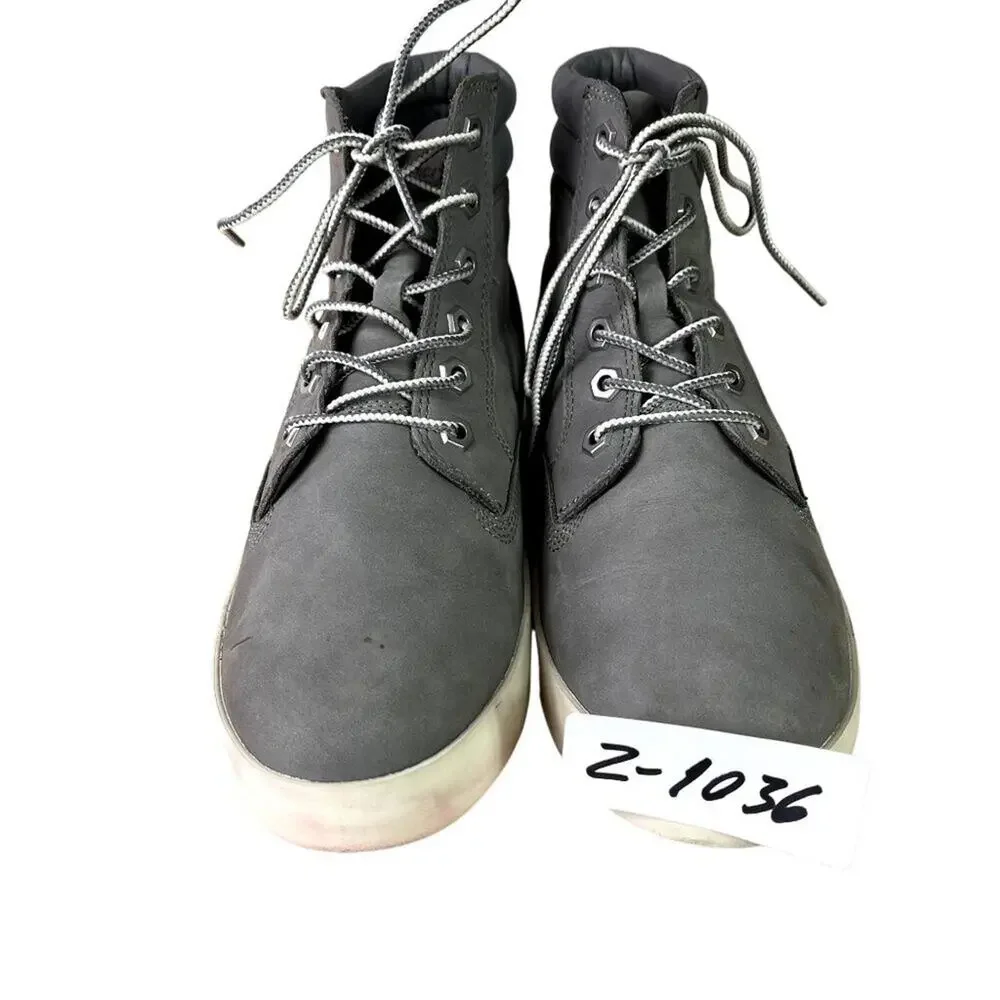 Timberland Sneakers Womens 9 Dausette Gray Nubuck Leather High Top Ortholite